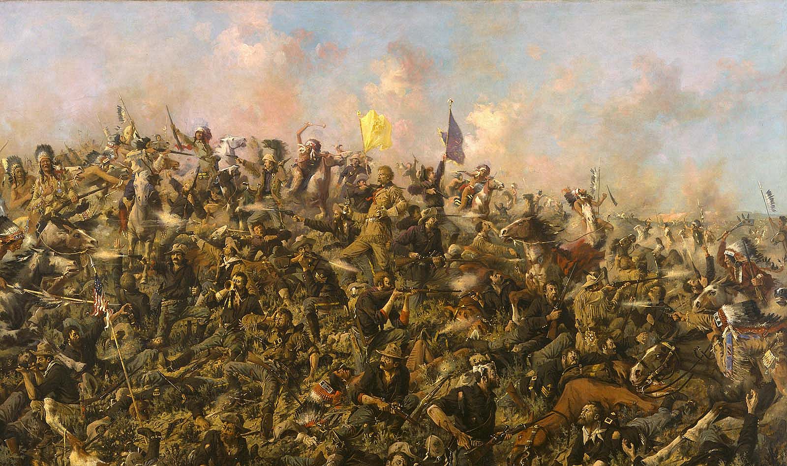 Edgar S. Paxson's "Custer's Last Stand," 1899. Oil on canvas. Museum Purchase. 19.69