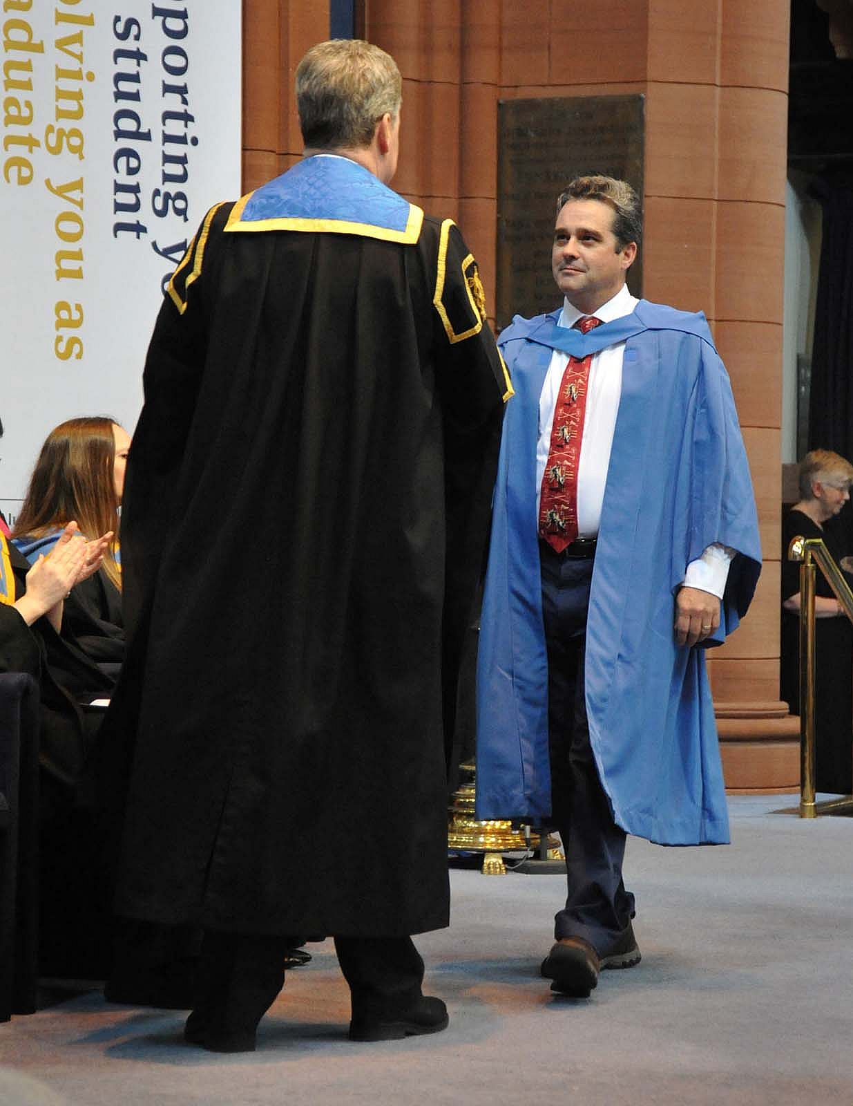 Jeremy Johnston earns his PhD in 2017.