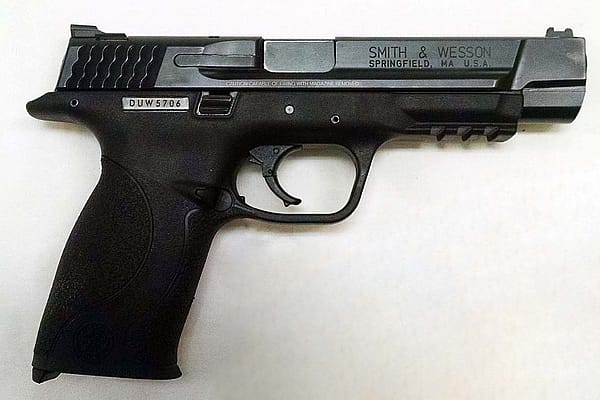 Competitive shooter Julie Golob's Smith & Wesson M&P. L.2019.5.1