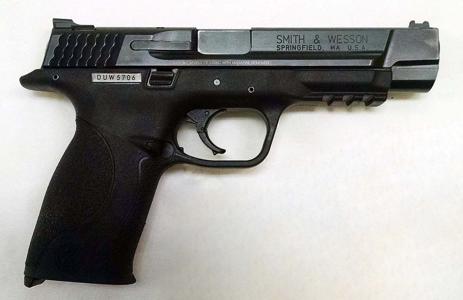 Competitive shooter Julie Golob's Smith & Wesson M&P. L.2019.5.1