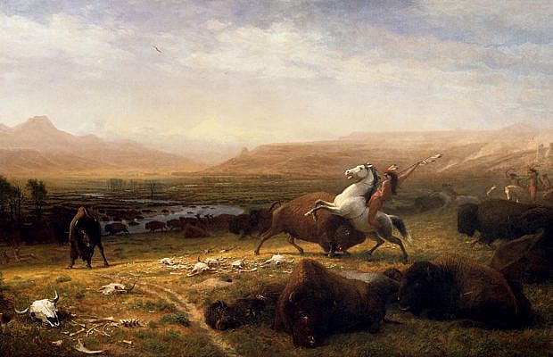 Albert Bierstadt (American, born Germany, 1830–1902). The Last of the Buffalo, ca. 1888. Oil on canvas, 60.25 x 96.5 inches. Buffalo Bill Center of the West, Cody, Wyoming, USA. Gertrude Vanderbilt Whitney Trust Fund Purchase. 2.60