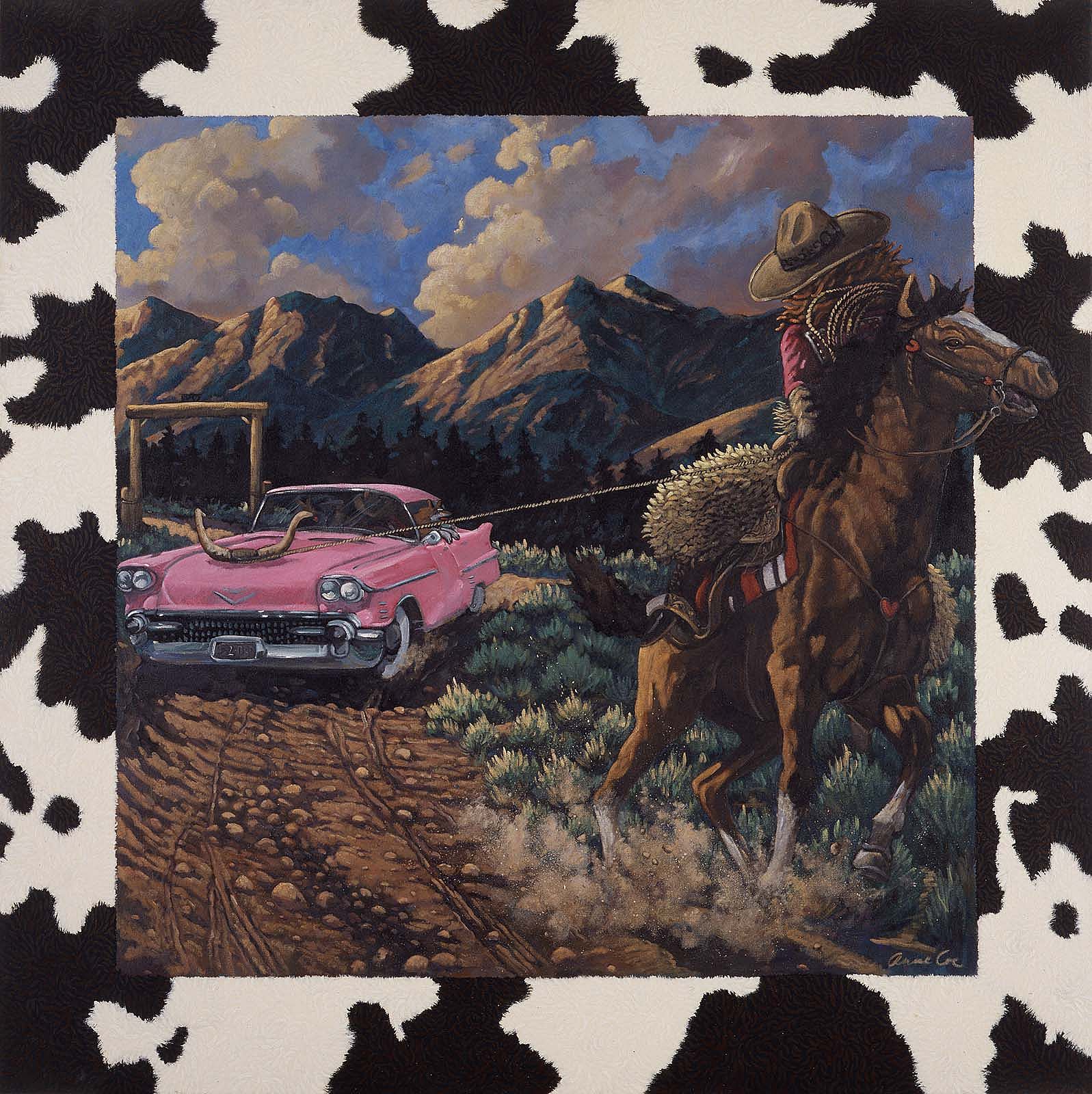 Anne Coe (b. 1949). "At the End of Her Rope," 1992. Acrylic on canvas. Gift of the artist and Mr. and Mrs. W.D. Weiss. 2.93.1