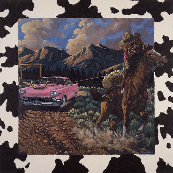 Anne Coe (b. 1949). "At the End of Her Rope," 1992. Acrylic on canvas. Gift of the artist and Mr. and Mrs. W.D. Weiss. 2.93.1