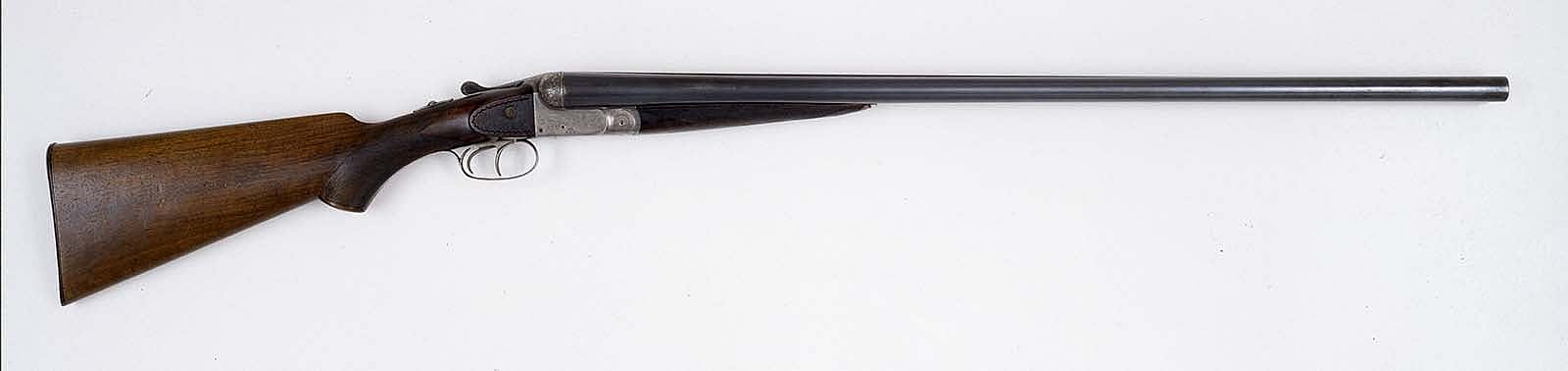 Annie Oakley's Francotte SxS Shotgun, ca. 1895 (Liege, Belguim), 12 gauge, Serial #27184. Gift of Frederick J. Bolton. 1.69.68