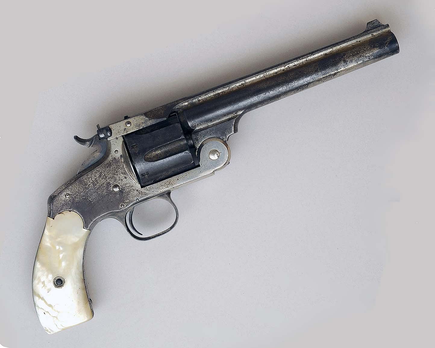Annie Oakley's Smith & Wesson Revolver, ca. 1880 (Springfield, MA), .38-44, Serial #3653. Gift of Mr. and Mrs. William Self. 1.69.2782