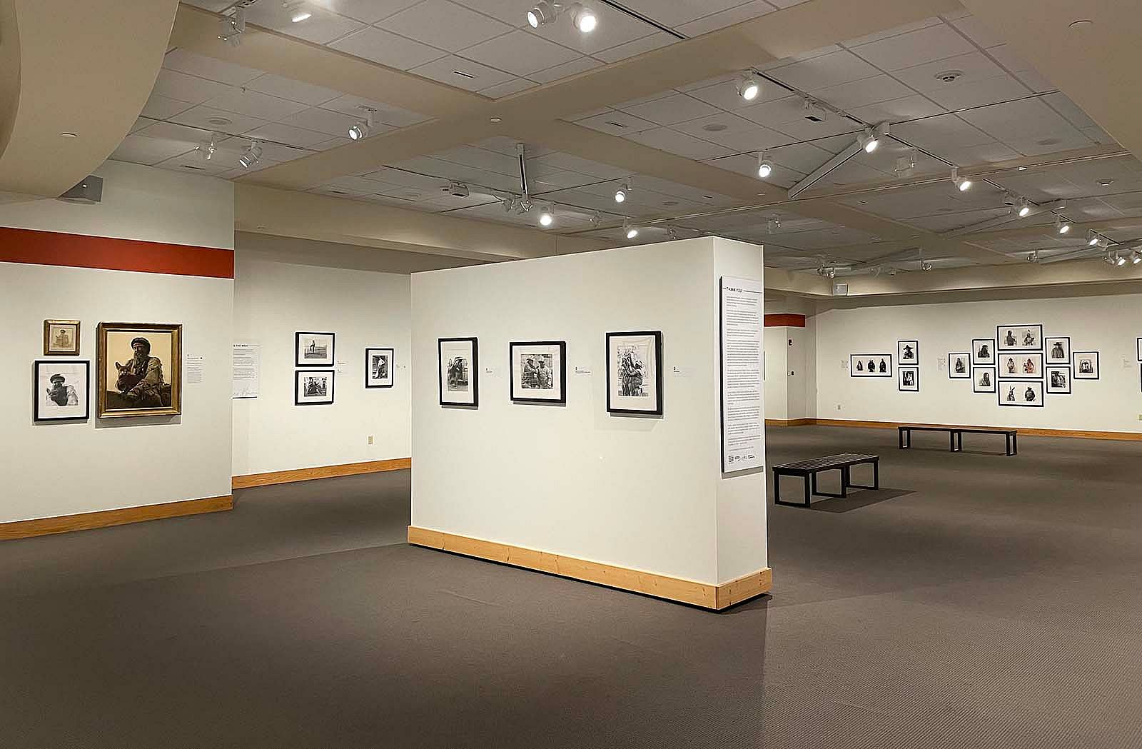 James Bama photography exhibition hanging in the John Bunker Sands Photography Gallery.