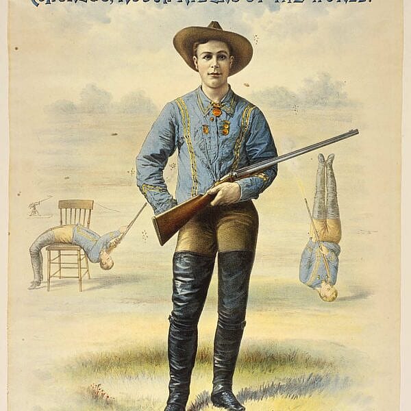 Lithograph, Buffalo Bill's Wild West poster featuring Johnny Baker, 1893. Gift of The Coe Foundation. 1.69.18