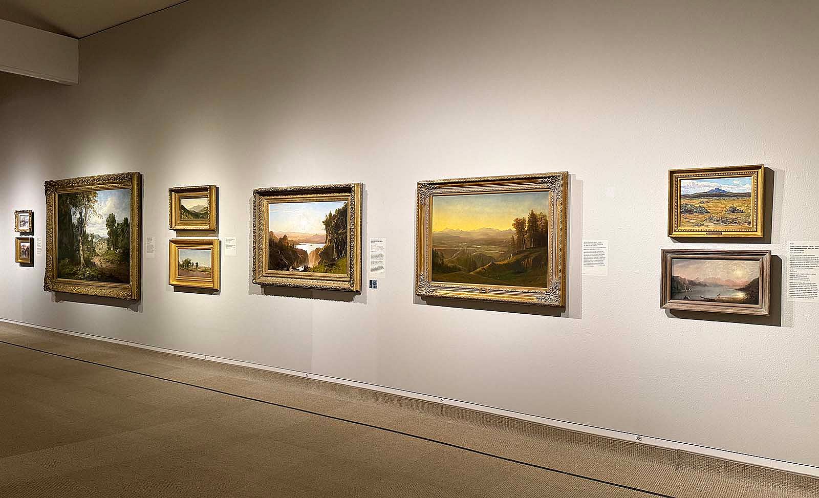 Albert Bierstadt painting in the Whitney Western Art Museum