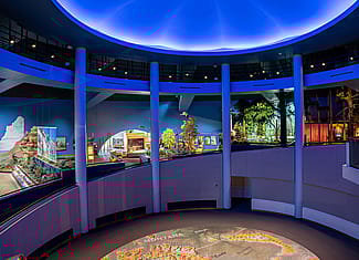 Draper Natural History Museum showing incline of ramp.