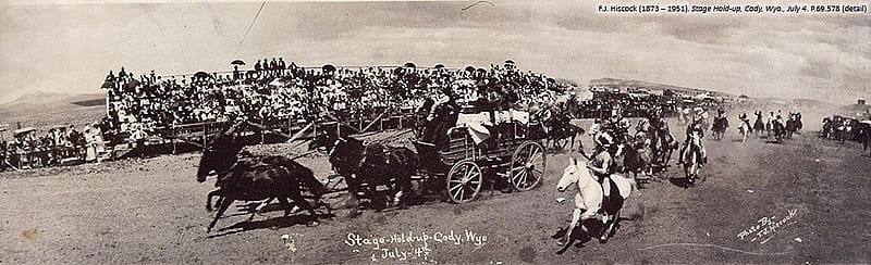 F. J. Hiscock, 'Stage hold-up, Cody, Wyo, July 4.' P.69.578.1 or P.6.1770