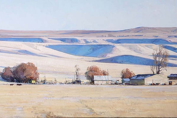 Josh Elliot (b. 1973). Morning Blue, n.d. Oil on linen. Museum Purchase from William E. Weiss Memorial Fund. 1.18 (detail)