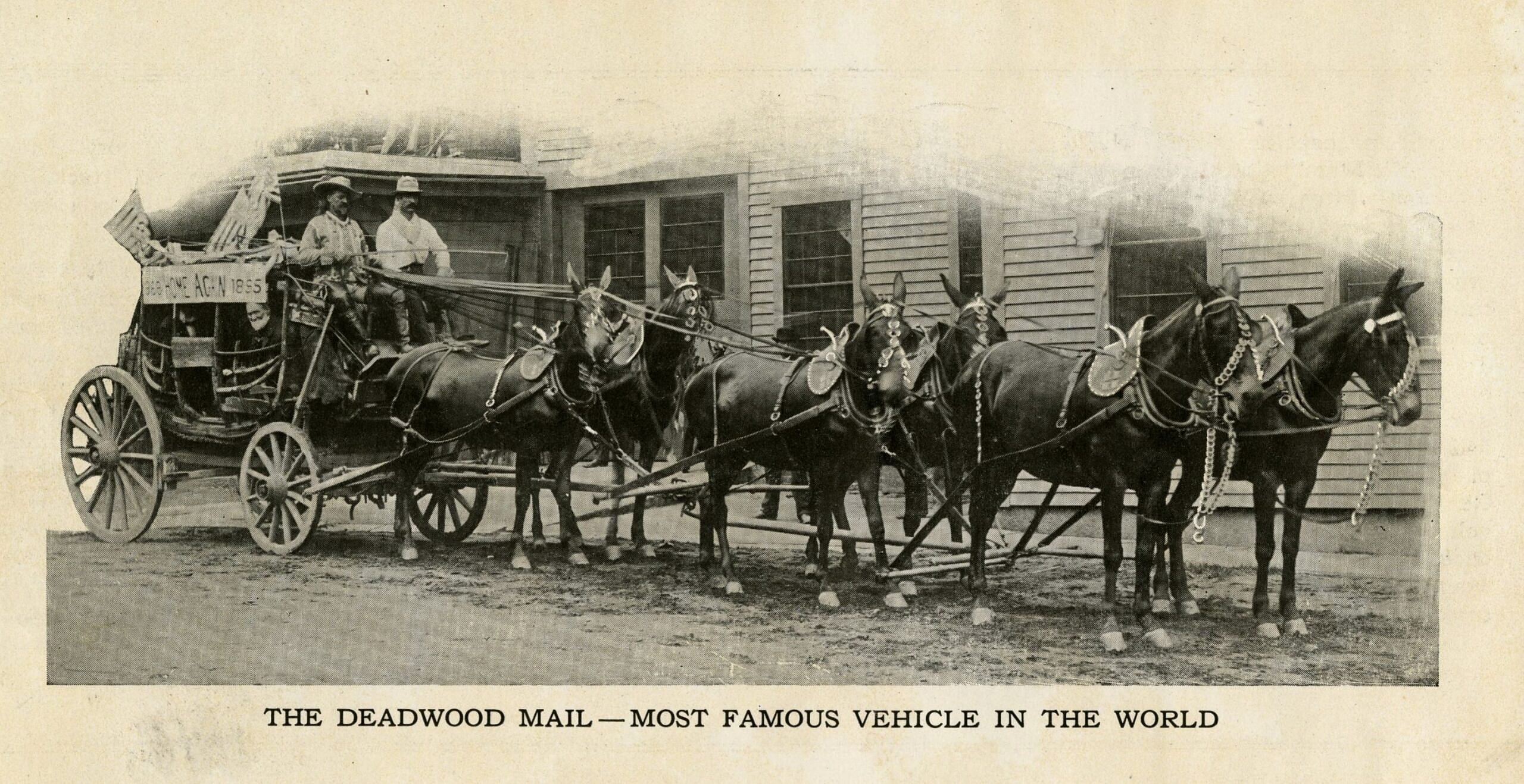 Abbot Downing Co. Deadwood Stagecoach; 1916-1920; Produced by Abbot Downing Company about the Deadwood Stagecoach; MS327.01.01.001