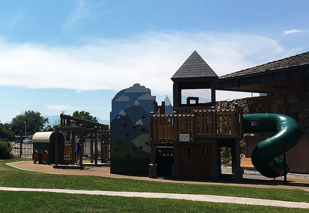 The Center of the West's western-themed playground.
