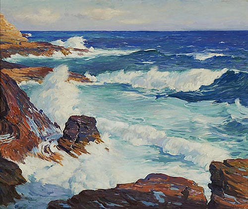 A Scene Near Diamond Head, Honolulu, Hawaii; [KoKo Crater Coast]