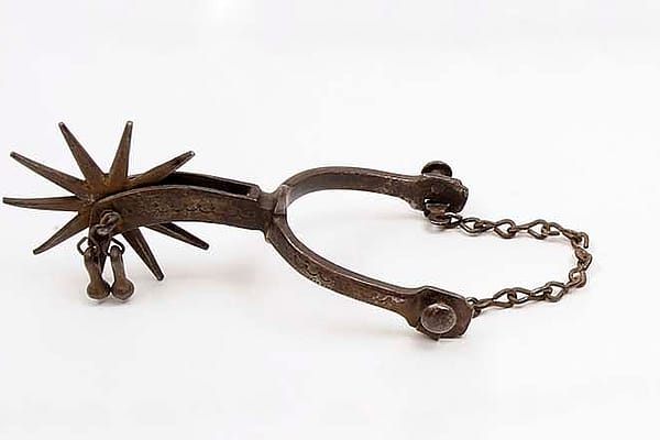 Pair of spurs, ca. 1880. 1.69.5