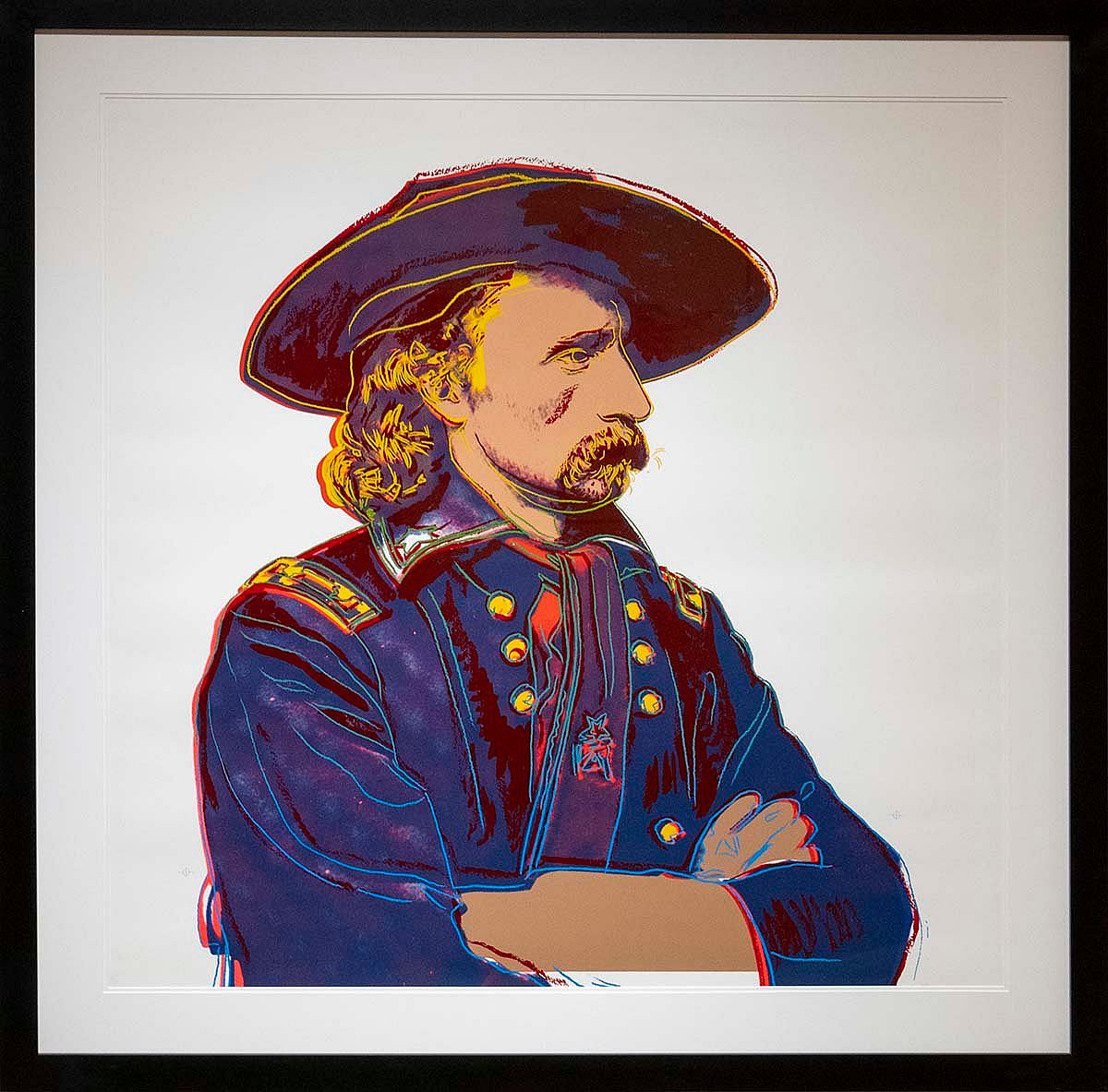 Andy Warhol (1928 – 1987). "General Custer," 1986. Unique trial proof screenprint on Lenox Museum Board. Museum Purchase in memory of William D. Weiss. 8.23